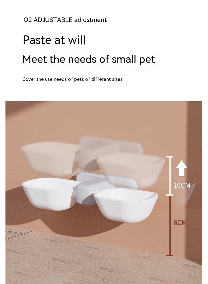 New Pet Cat Double Bowl Automatic Pet Feeder Drinker Cat Food Bowl Dog Bowl Cat Bowl Cat Supplies