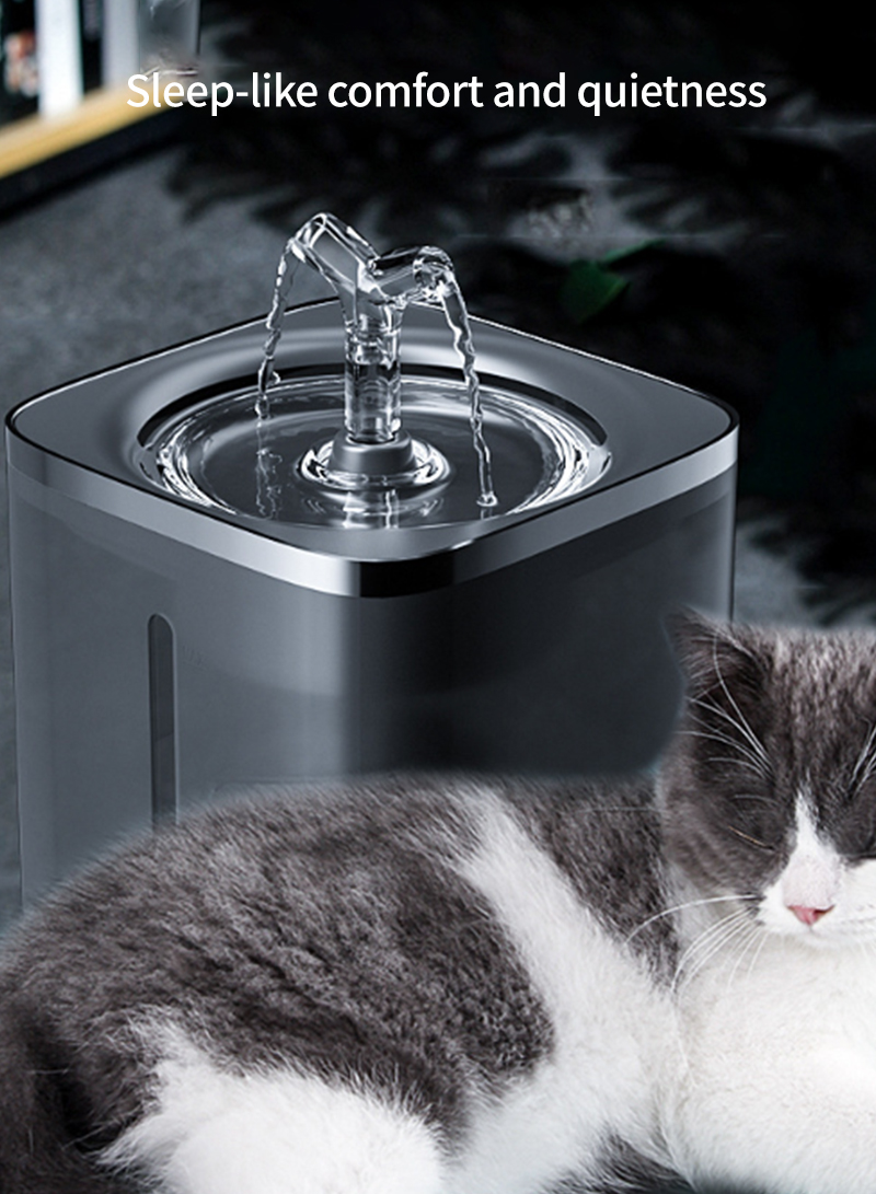 Pet Water Fountain Automatic Water Drinking Fountain 2L Cat Dog Water Dispenser Drinking Bowl
