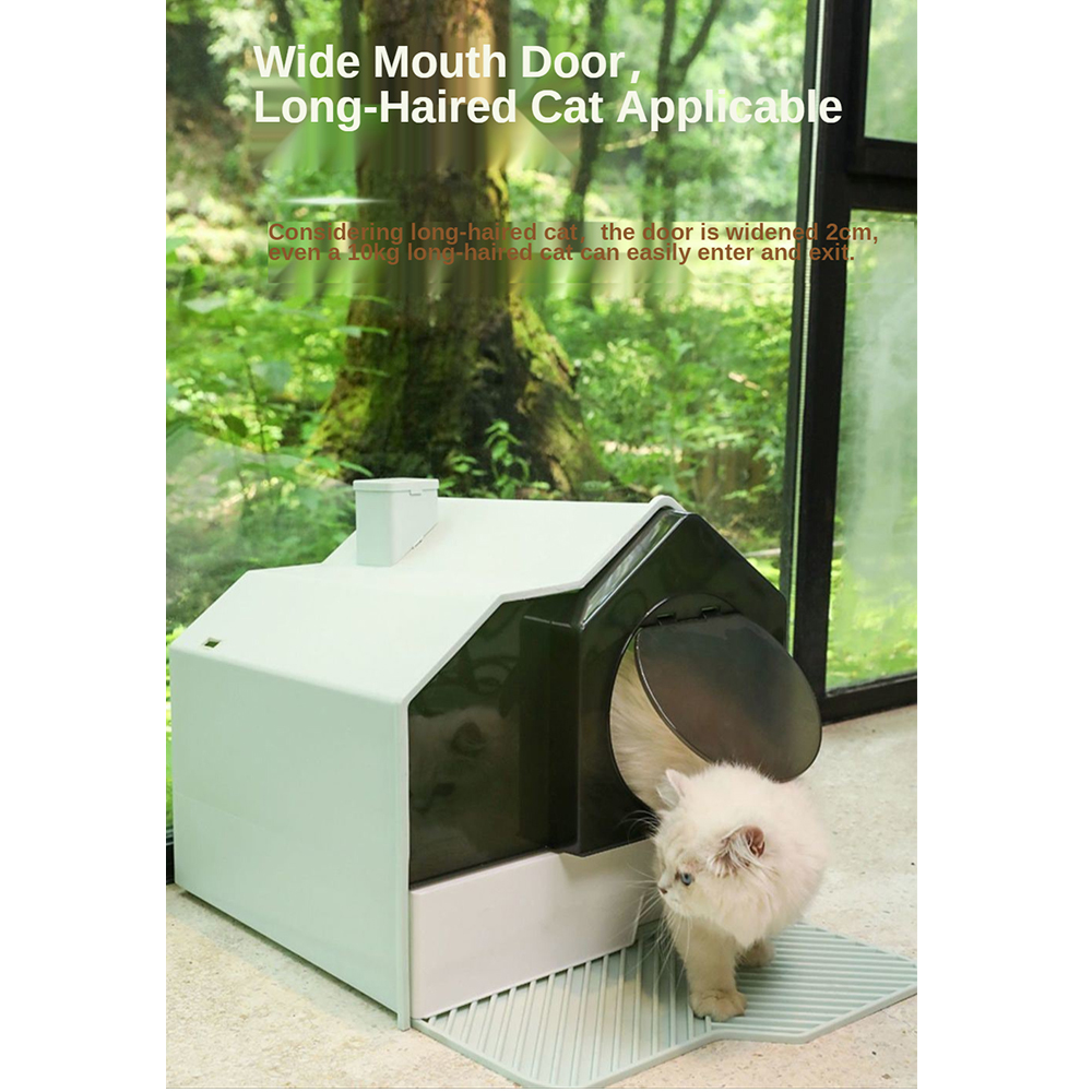 Fully Enclosed Litter Box Drawer Type Oversized Odor-resistant Cat Toilet Kitty Anti-litter Cat Litter Box Cat Supplies