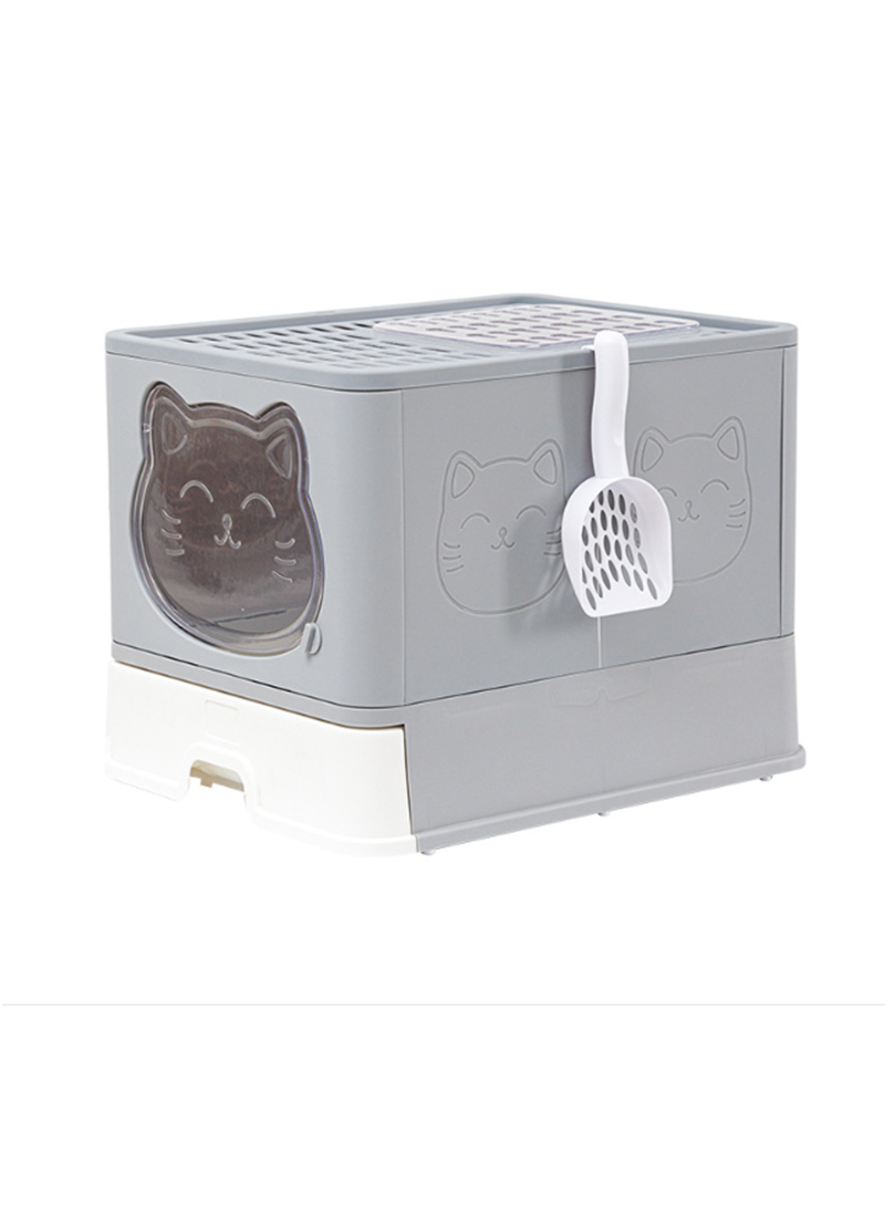 Foldable Fully Enclosed Cat Litter Box
