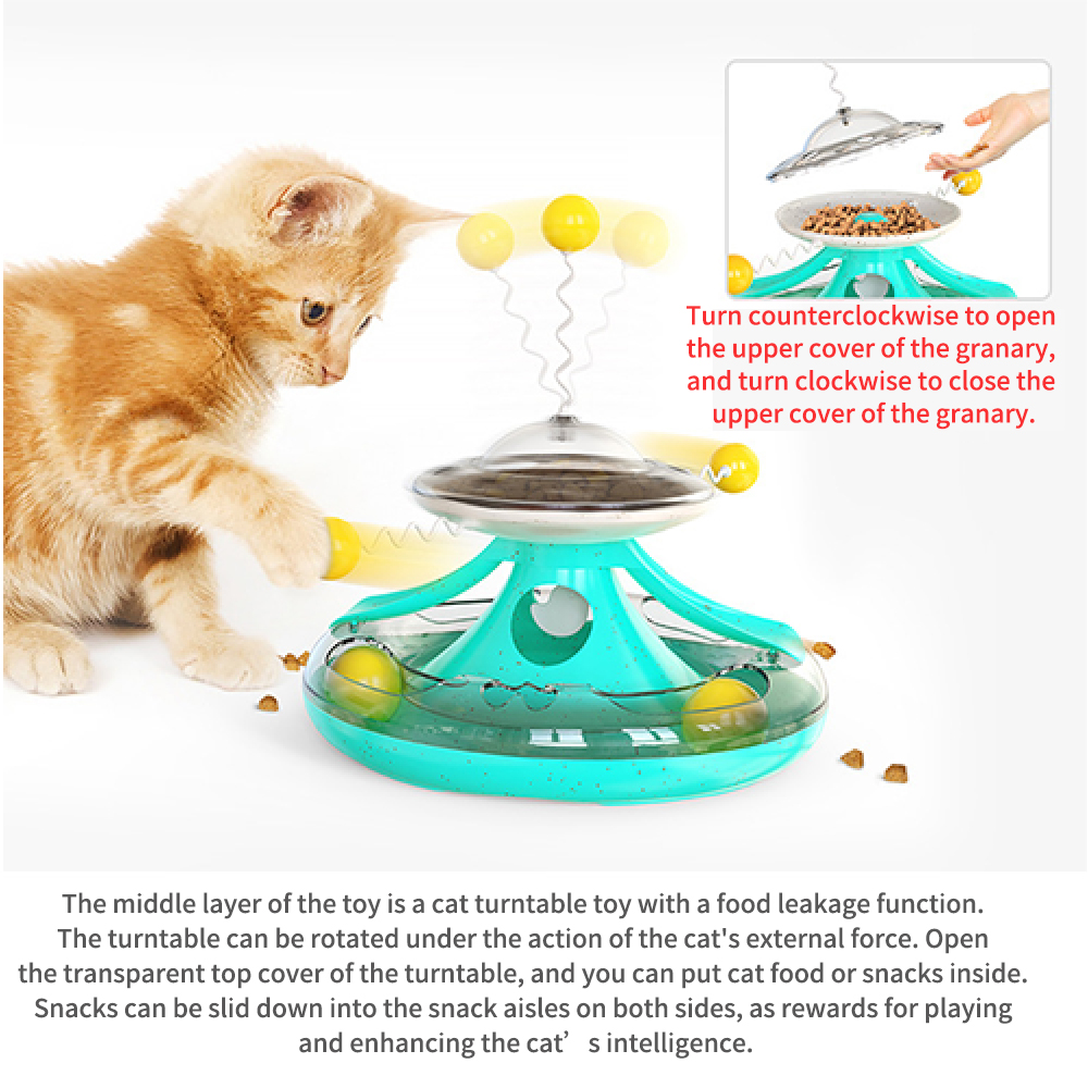 The New Carousel Track Ball Funny Cat Stick Leaking Cat Toy