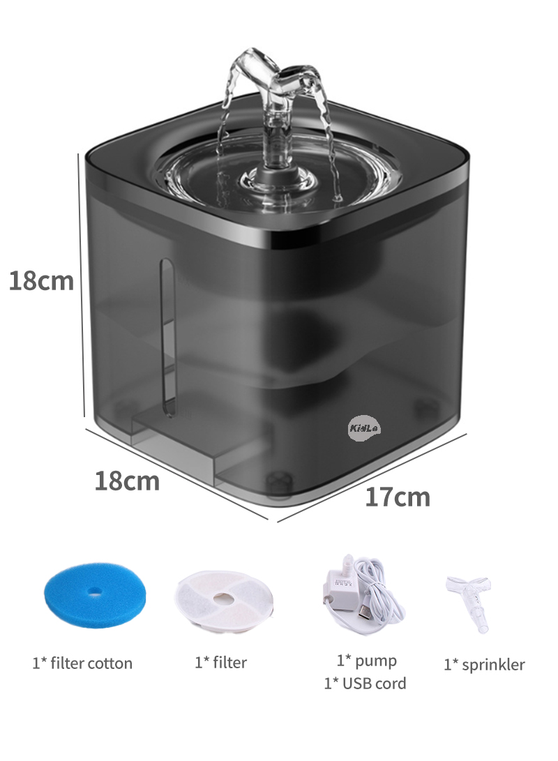 Pet Water Fountain Automatic Water Drinking Fountain 2L Cat Dog Water Dispenser Drinking Bowl