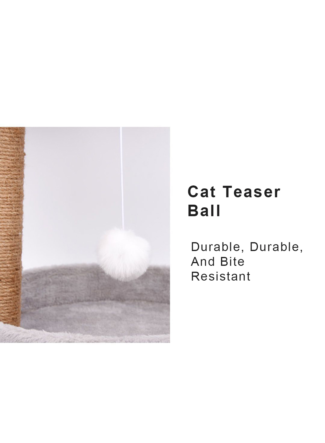 Cat Tree Cat Climbing Frame Cat Nest   Cat Daily Supplies Sisal Cat Toys With Furry Ball