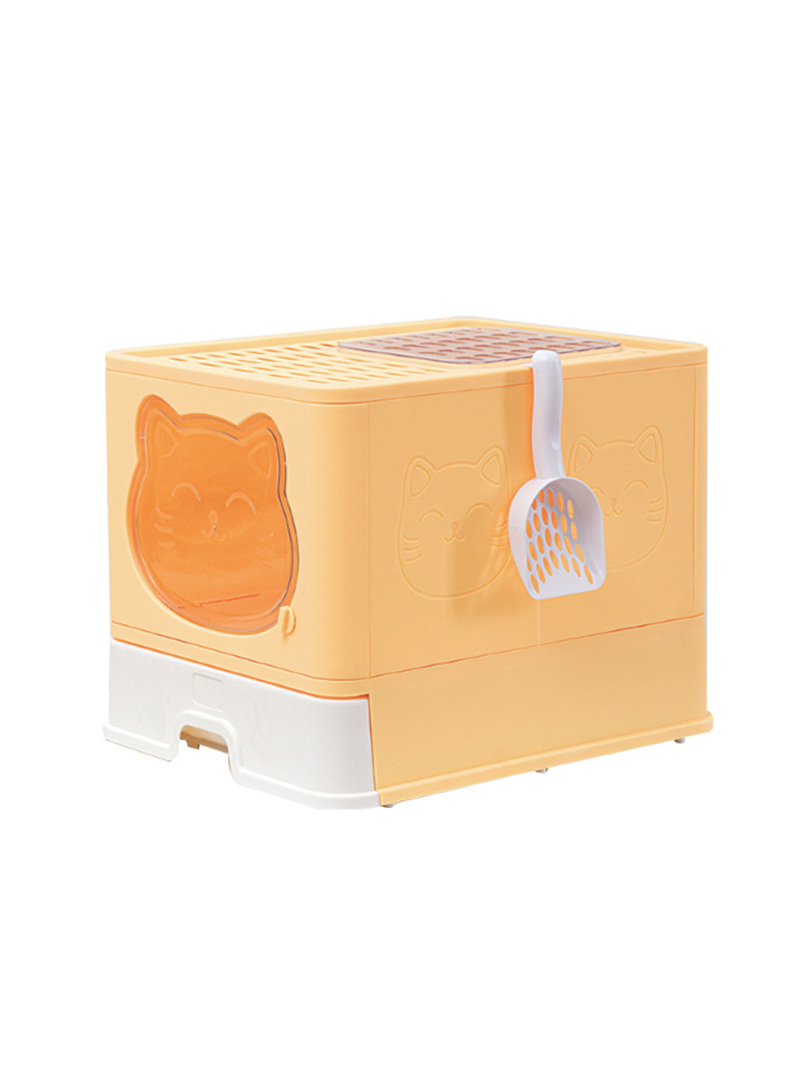Foldable Fully Enclosed Cat Litter Box