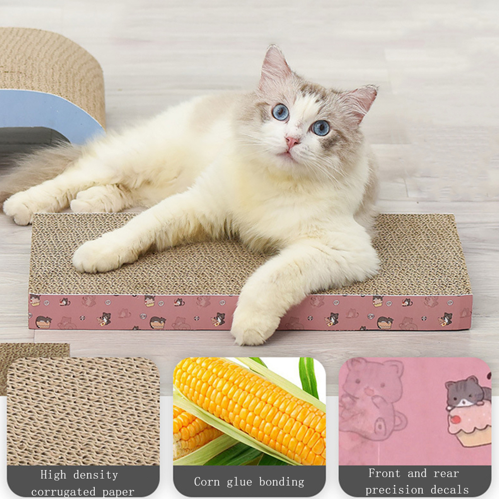 Cat Scratch Board Claw Grinding Device Cat Claw Board Corrugated Paper Cat Scratching Pad Cat Toy Grinding Board Cat Litter Toy