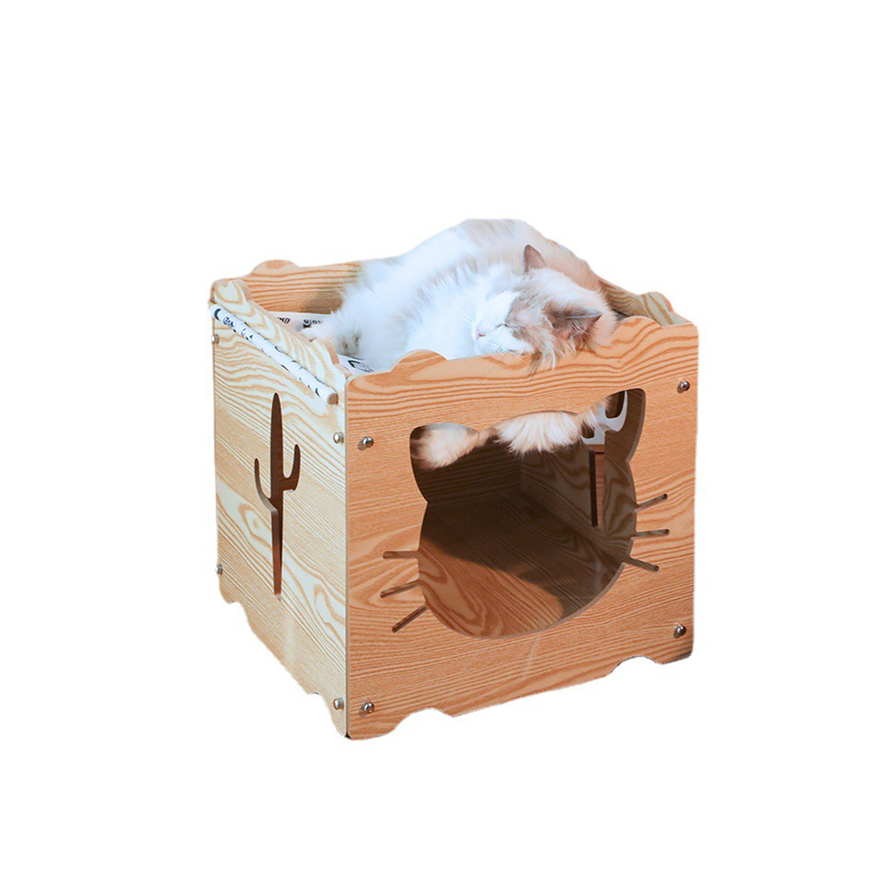 Cat Litter Cat Hammock Cat Villa Cat Cabinet Cat House Closed Cat Bed Wooden Multi-layer Pet Litter