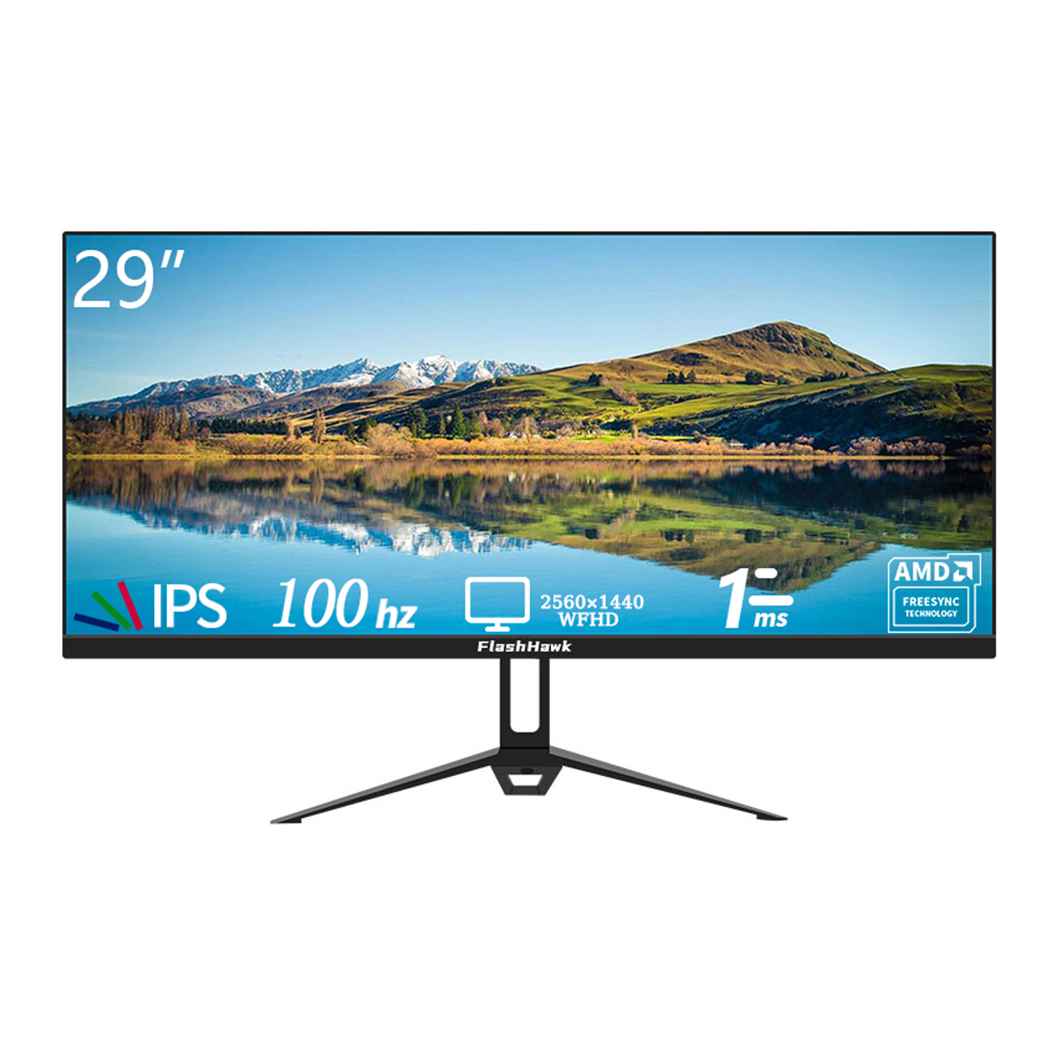 29 inch Ultrawide Gaming Monitor, 21:9 IPS Display 2560 x 1080P(2K) 100Hz Refresh Rate with DP+HDMI+Audio Computer Monitor for Home Office Gaming Black