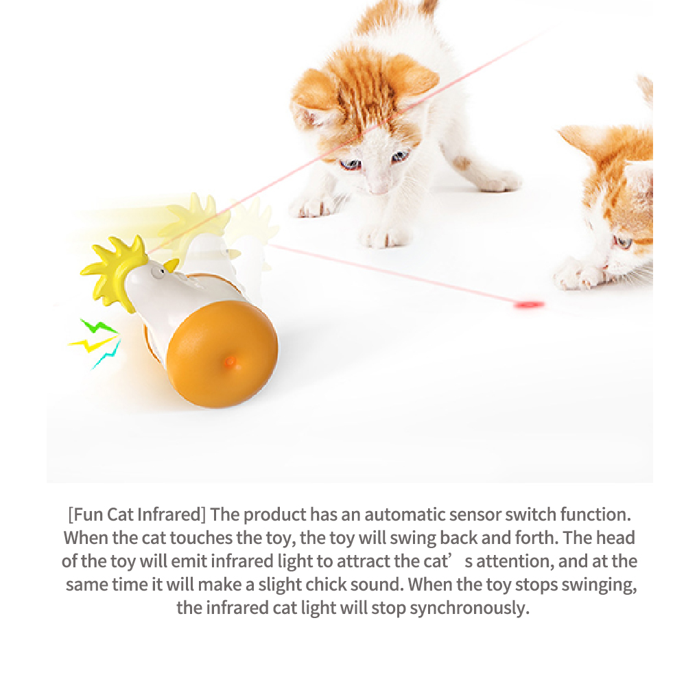 Pet toy Cat Toy Sounding Tumbler Funny Cat Stick Infrared Laser Cat Toy