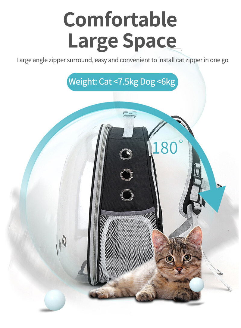 Portable Pet Carrier Backpack Space Capsule Bubble Transparent Backpack For Cats and Puppies