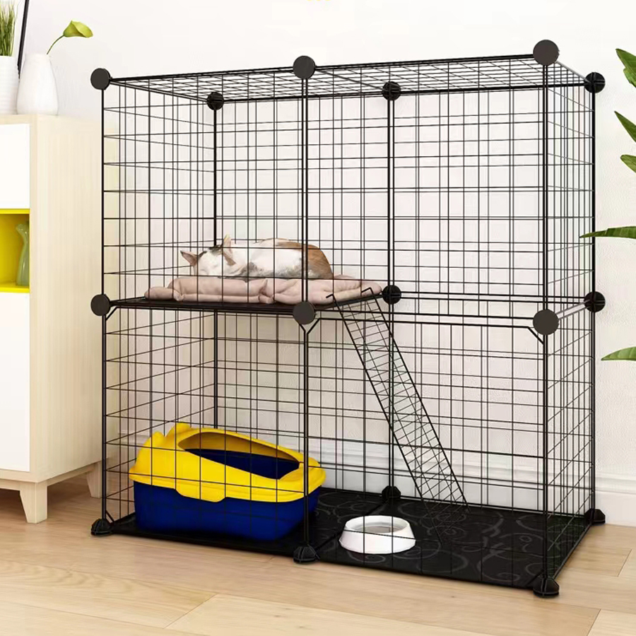 2-Tier Small Cat House Cat Indoor Cage