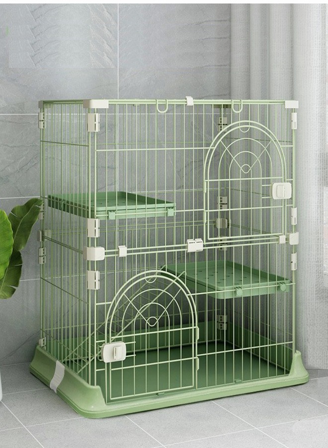 3-Tier Cat Cage Pet Playpen Crate Kennel Cat Cottage Home Indoor With Litter Box Extra Free Space