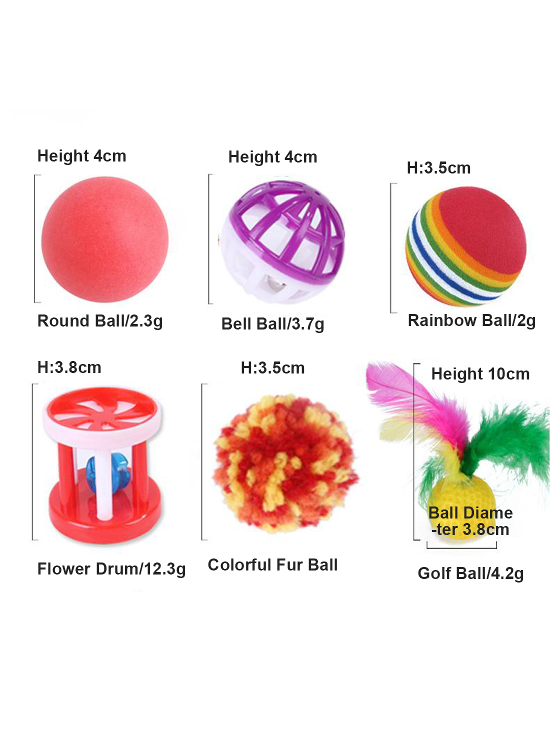 22-Piece Cat Toy Bonanza Collapsible 3-Way Tunnel with Hanging Ball, Feathery Rodent Toys &amp; Assorted Balls