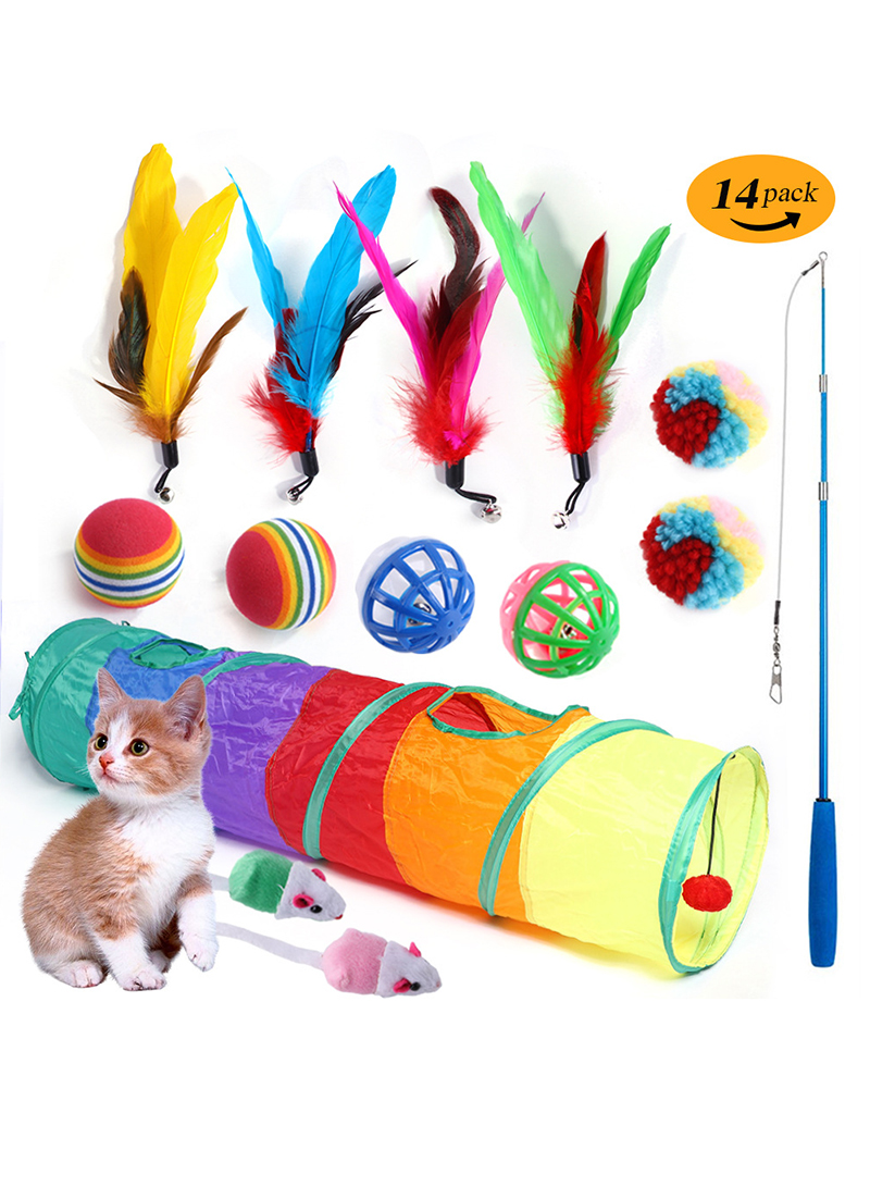 14 Piece Cat Toy Set