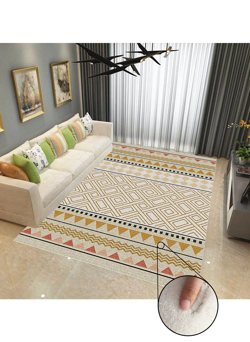 Rectangular Soft Touch Carpet Multicolour 200 x 300cm