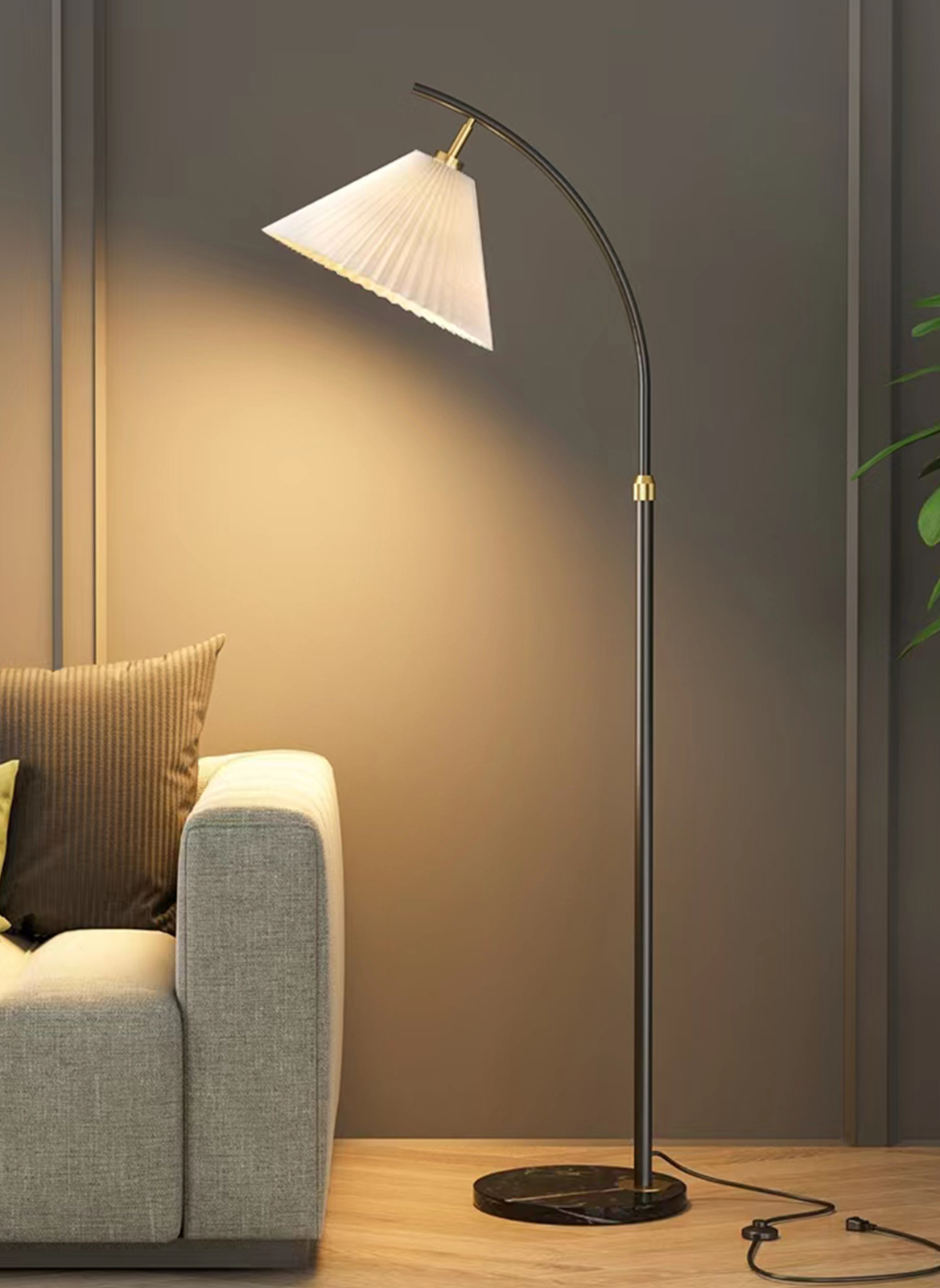 Modern Home Living Room Bedroom LED Floor Lamp 3 Color Adjustable 12W