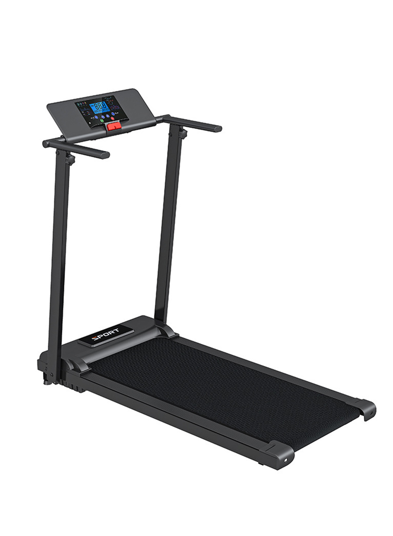 Household 2.0HP 1-8KM/H Fitness Treadmill with LED Display, Multi-Functional Foldable Fitness Tablet Walking Machine