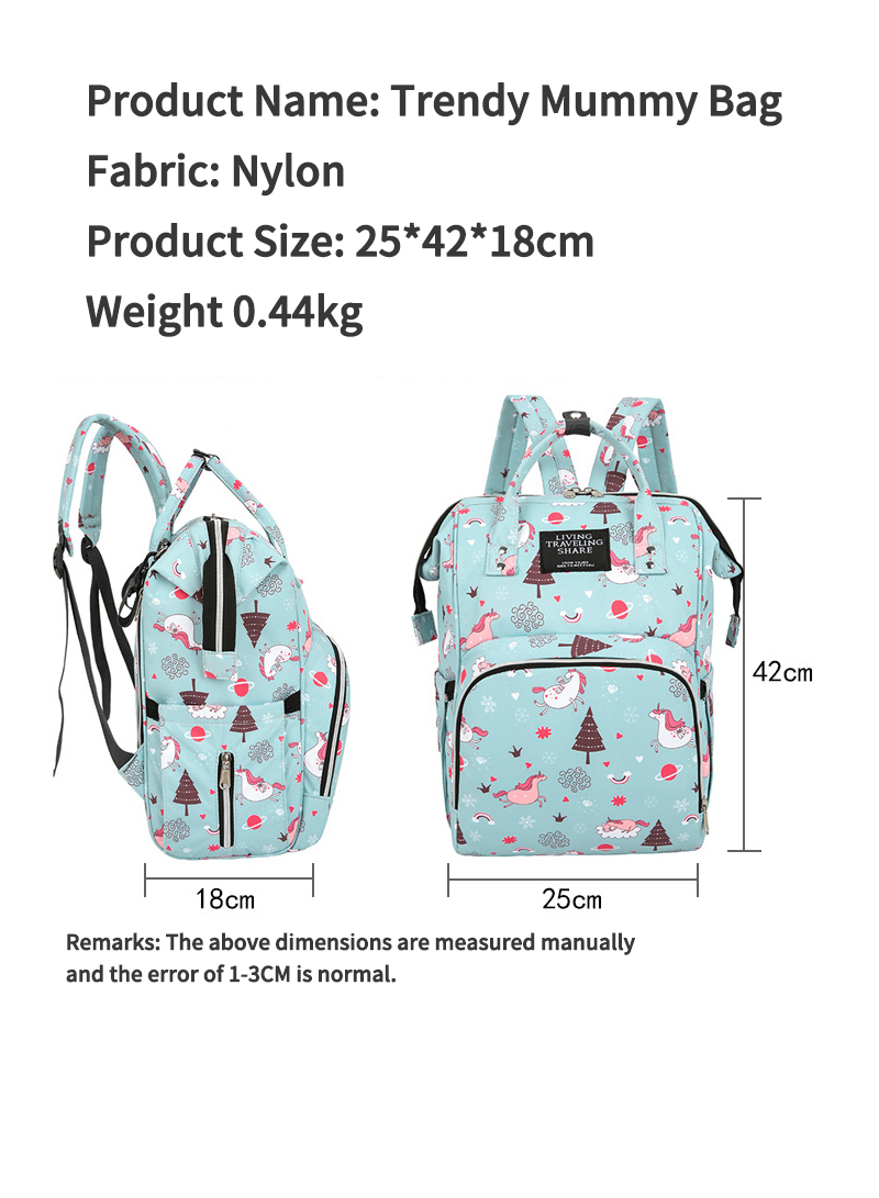 Mommy Bag Mother Bag Large-capacity Backpack Female Pregnant Women Maternity Bag Milk Bottle Mother And Baby Bag Oxford Cloth Waterproof Backpack