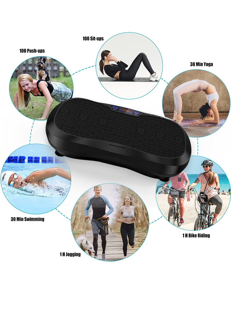 Vibration Plate Exercise Machine Whole Body Workout Vibrate Fitness Platform Lymphatic Drainage Machine for Weight Loss Shaping Toning Wellness Home Gyms Workout