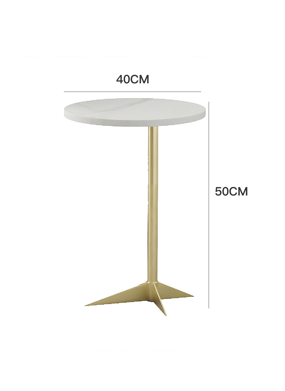 Living Room Sofa Rock Slab Side Table Coffee Table 50*40*40CM