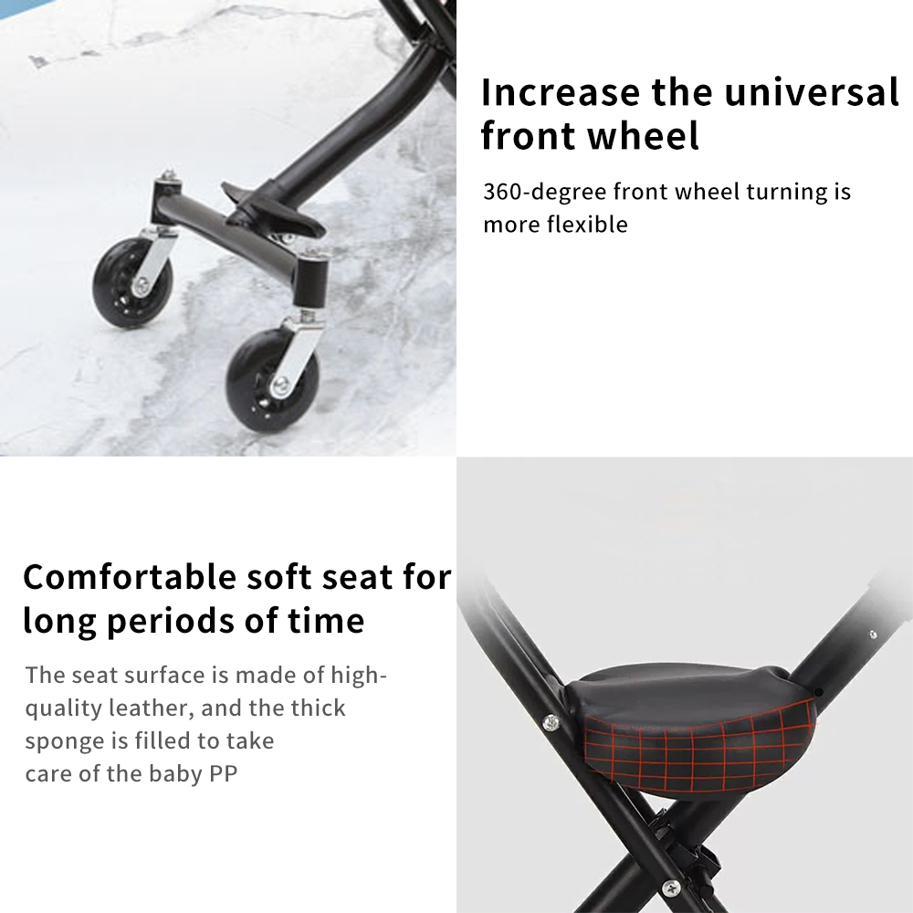 Baby Stroller, Baby Stroller Artifact, Light And Foldable Two-way Small Four Wheels