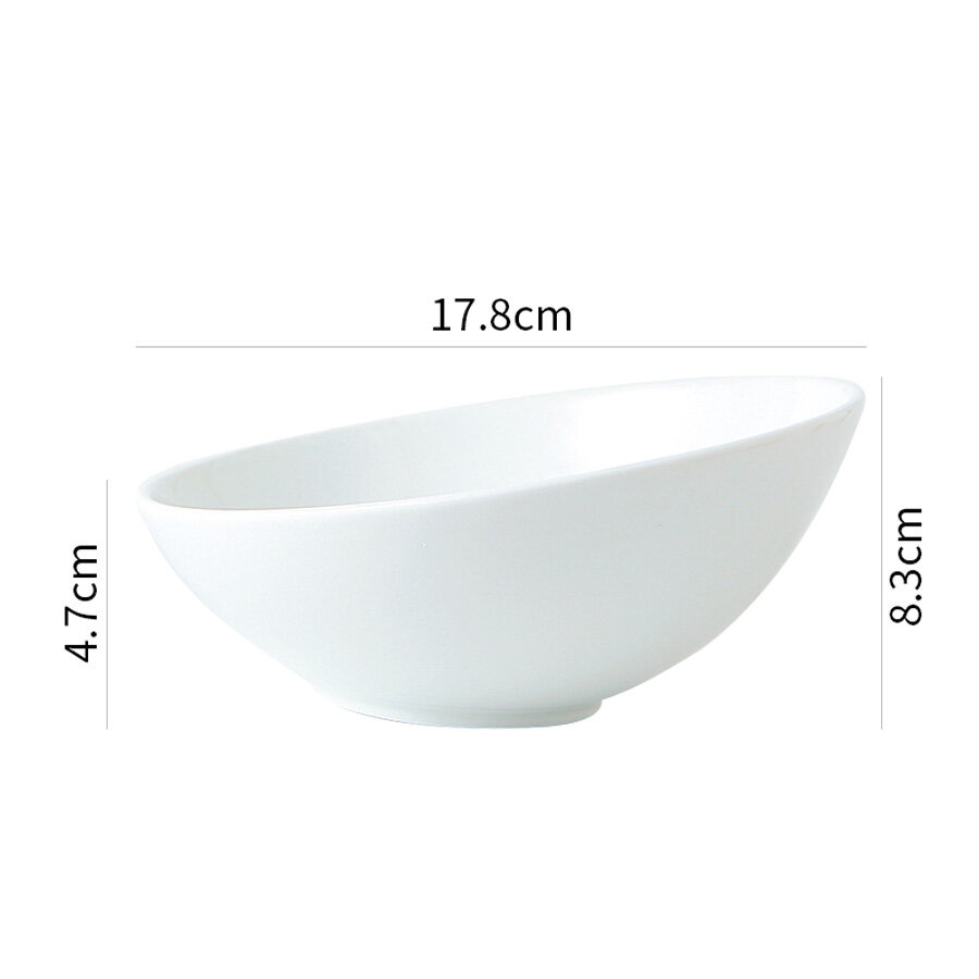 Sets of 3 White Egg Bowls 450ML