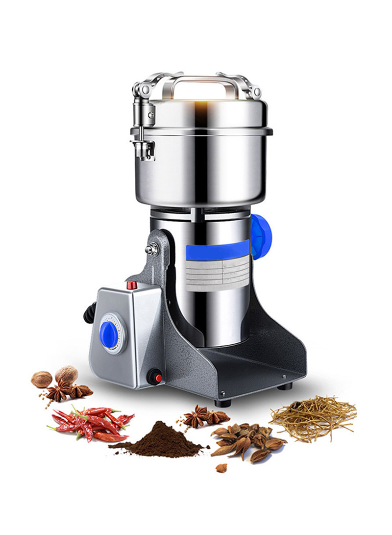800g 3000W Coffee Grinder, Pulverizer Food Grinder Stainless Steel Blade & Electric Spice Mill, Large Capacity Silver